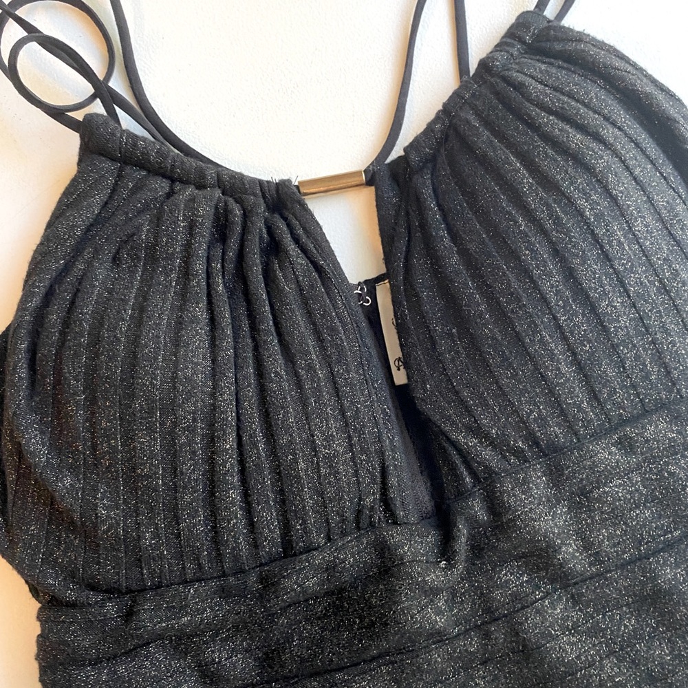 Hello Molly Black Sparkly Cocktail Dress